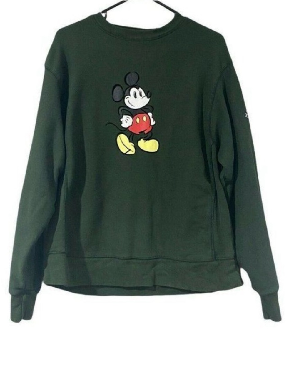 Disney forest Green Crewneck Sweatshirt with Mickey Graphic